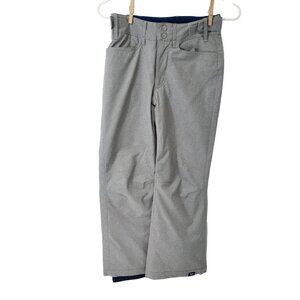 Roxy Gray Kids Snow Pants DryFlight Tech Size 10 Adjustable Waist M